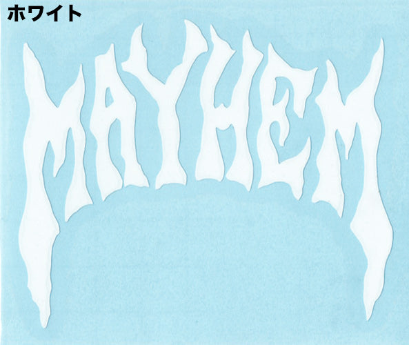 “1987 MAYHEM”切割贴纸/S码