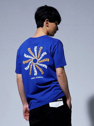 30% off sale! COMPASS TEE SHIRT / DEEP MARINE / Size L
