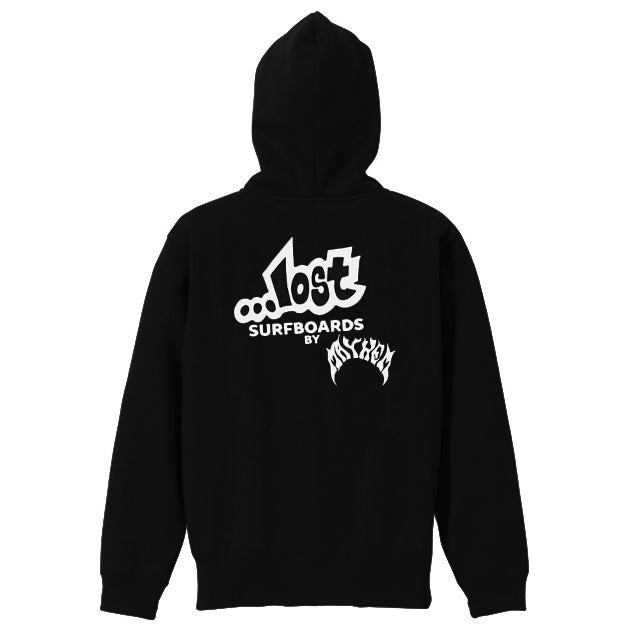 LOST Surfboards スウェット プルオーバー パーカ(裏起毛)BLACK