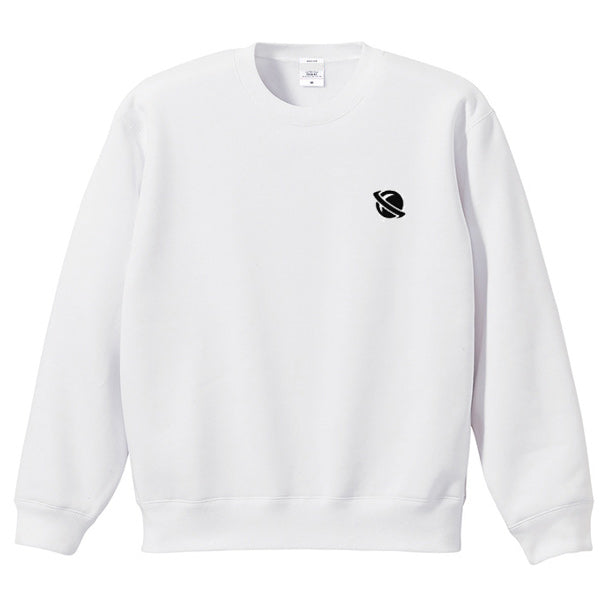 LOST Surfboards Crew Neck Sweatshirt (Fleece Lining) WHITE
