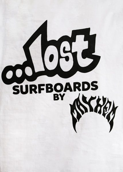 『LOST』T恤【LOST冲浪板】白色