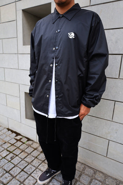 LOST Surfboards Nylon Coach Jacket (Lined) BLACK