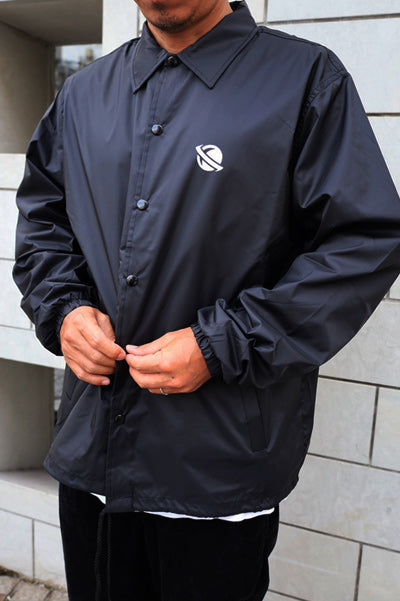 LOST Surfboards Nylon Coach Jacket (Lined) BLACK