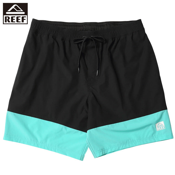 Amphibious board shorts / BLACK AQUA