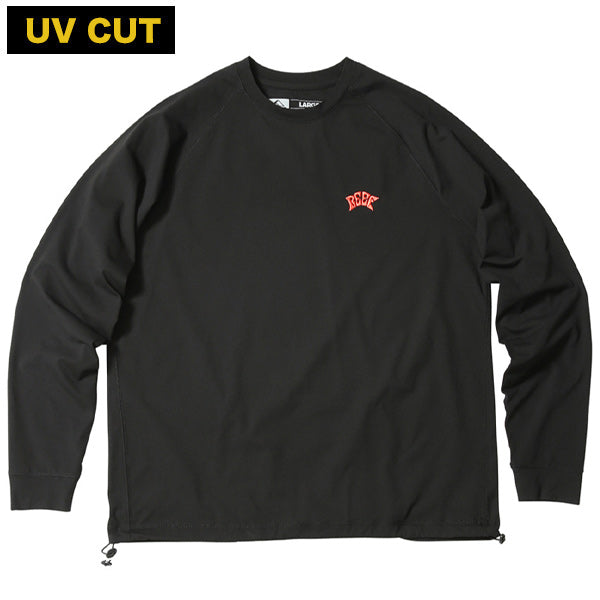 BLACK EDITION Hybrid Rashguard Long Sleeve T-Shirt / BLACK CORAL Amphibious