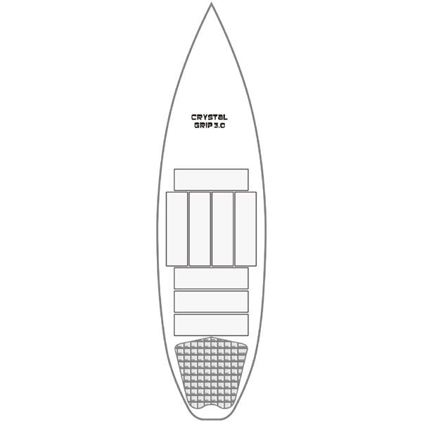 『CRYSTAL GRIP 3.0』扁平型 / 适用于短板,8个装