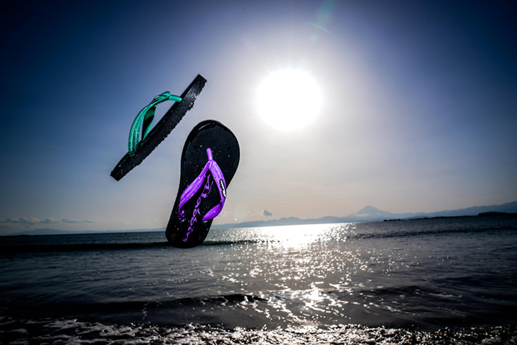 サンダル BLACK/PURPLE 24cm