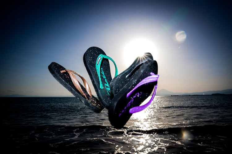 サンダル BLACK/PURPLE 24cm