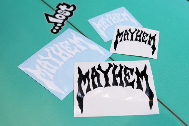 “1987 MAYHEM”切割贴纸/S码