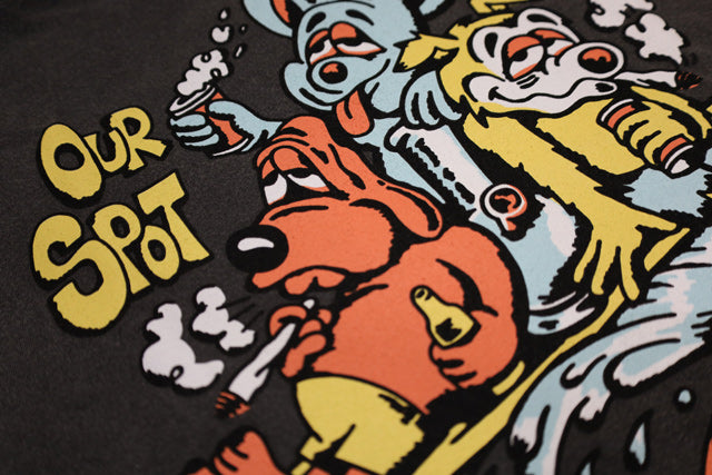 『LOST』T恤【Party Wave Vintage Dye Tee】复古黑