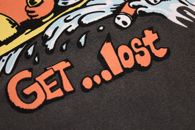 『LOST』T恤【Party Wave Vintage Dye Tee】复古黑