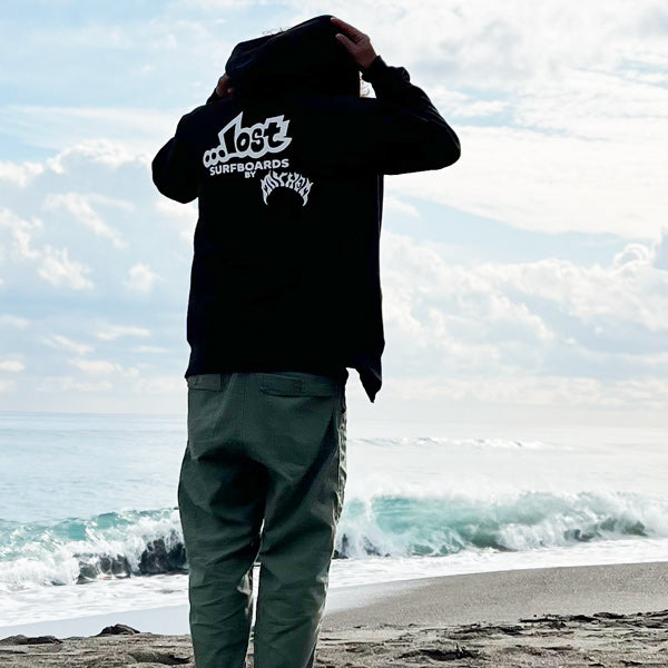 『LOST』10oz汗水全拉链派克大衣【LOST冲浪板】(羊毛衬里)