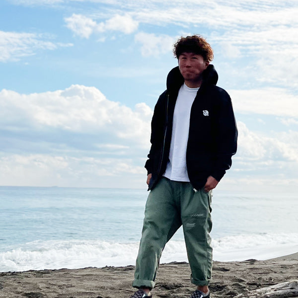 『LOST』10oz汗水全拉链派克大衣【LOST冲浪板】(羊毛衬里)