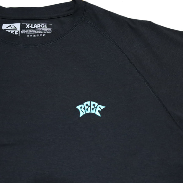 BLACK EDITION ハイブリッド ラッシュガードTシャツ / BLACK AQUA 水陸両用