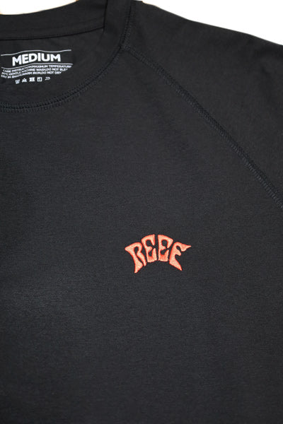 BLACK EDITION Hybrid Rashguard Long Sleeve T-Shirt / BLACK CORAL Amphibious