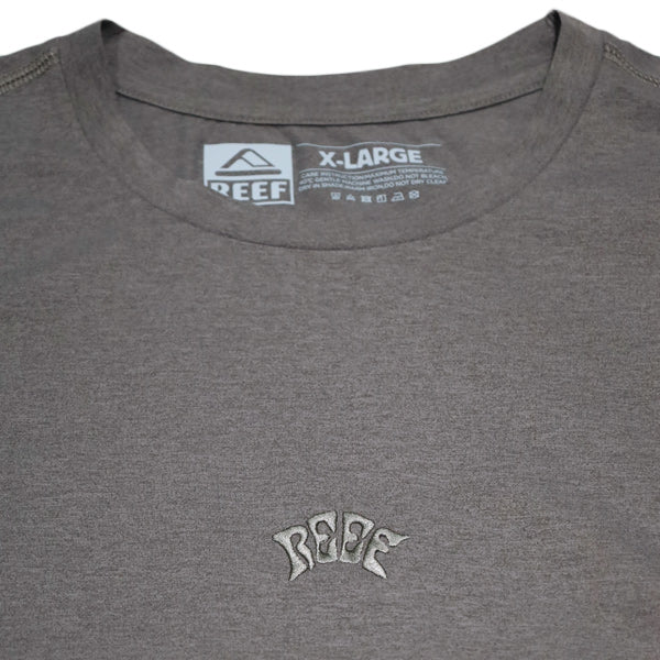 CENTER LOGO Hybrid Rashguard Long Sleeve T-Shirt / GREIGE Amphibious