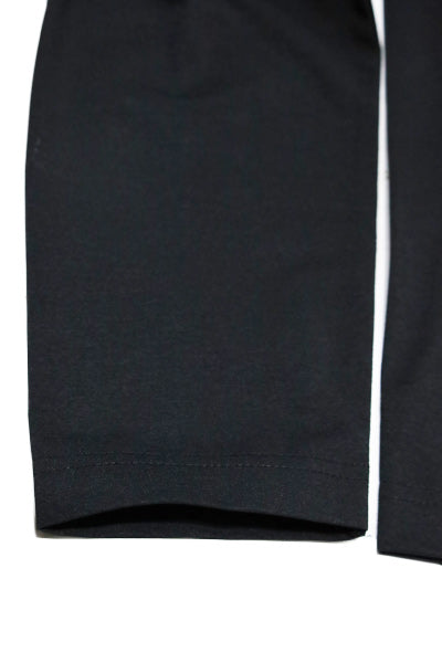 CENTER LOGO HYBRID RASHGUARD HOODIE / BLACK Amphibious