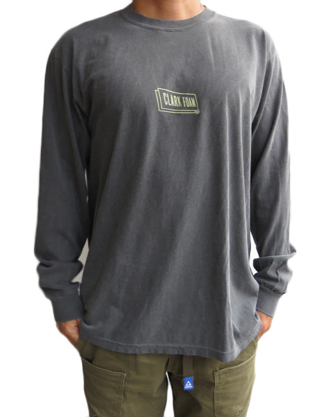 『CLARK FOAM』PIGMENT Long Sleeve T-Shirt / BLACK