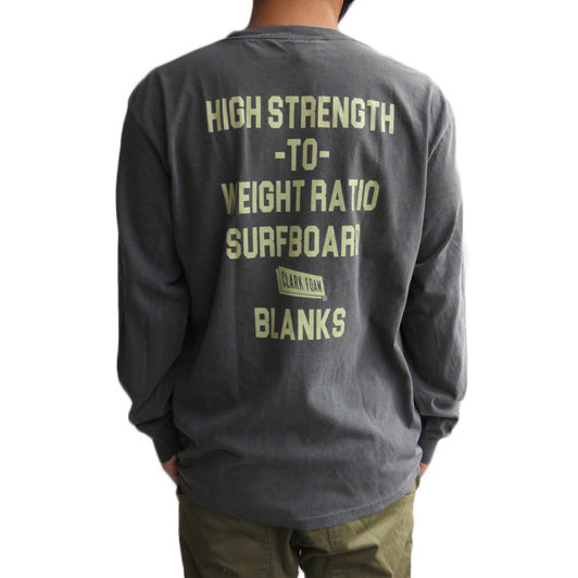 『CLARK FOAM』PIGMENT Long Sleeve T-Shirt / BLACK