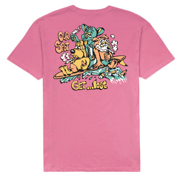 『LOST』T恤【Party Wave Vintage Dye Tee】迷幻粉红 / M码