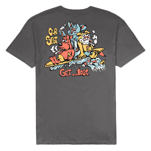 『LOST』T恤【Party Wave Vintage Dye Tee】复古黑