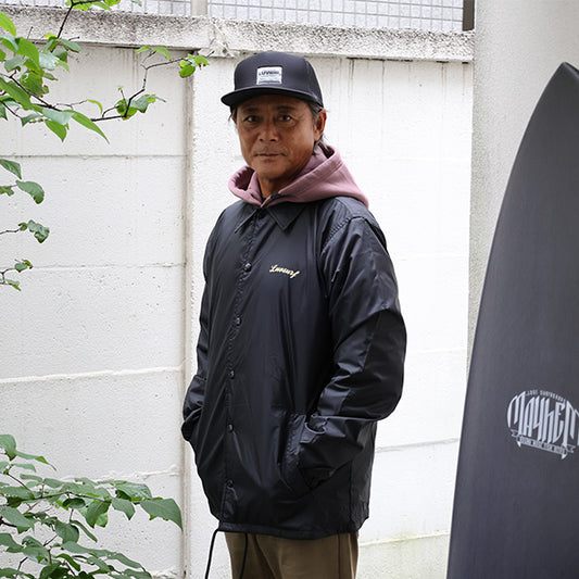 Original nylon coach jacket [CIE] (lined) BLACK