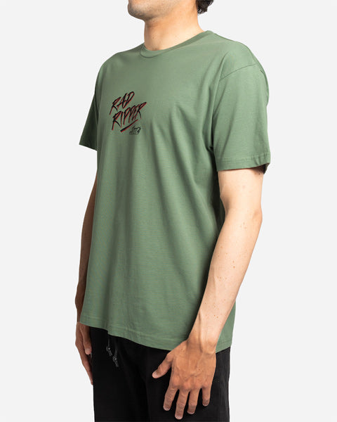 Rad Ripper T-shirt in Moss Green
