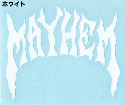 “1987 MAYHEM”切割贴纸/S码
