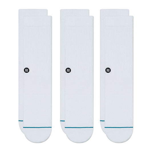 ソックス [ICON QUARTER 3 PACK] WHITE