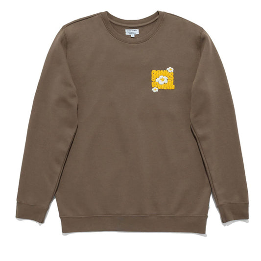 30% off sale! 70's Floral Fleece / Walnut