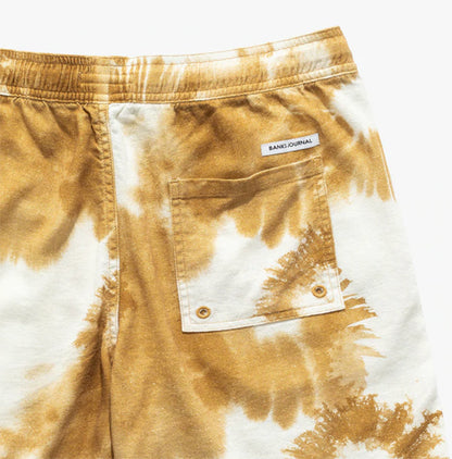 30% Off Sale! Washed Up Elastic Tobacco Walk Shorts