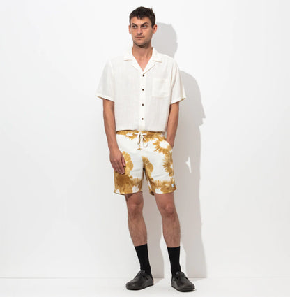 30% Off Sale! Washed Up Elastic Tobacco Walk Shorts