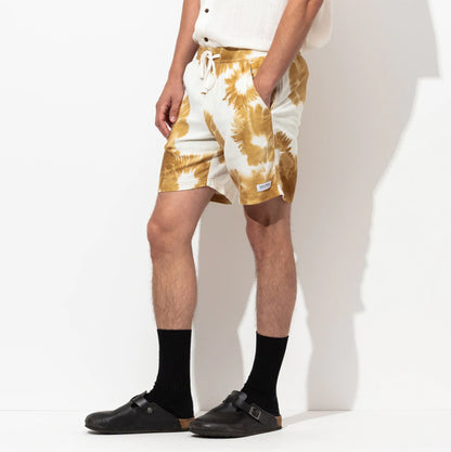 30% Off Sale! Washed Up Elastic Tobacco Walk Shorts