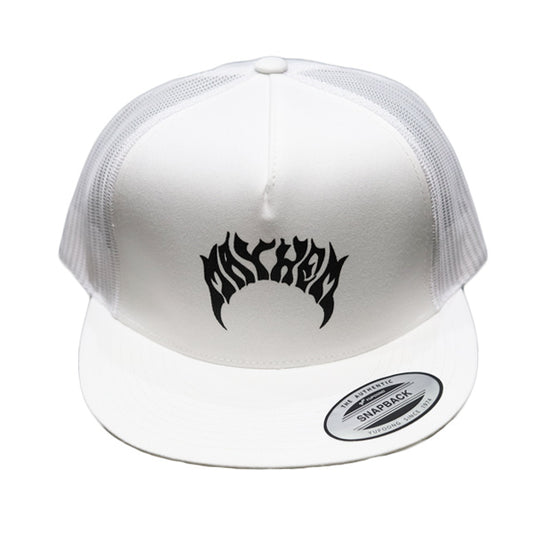 『MAYHEM』FLAT VISOR TRUCKER CAP / WHITE