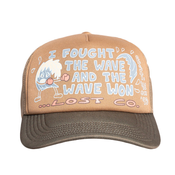 “LOST” CAP [Wave Fighter Trucker] Marsh Green