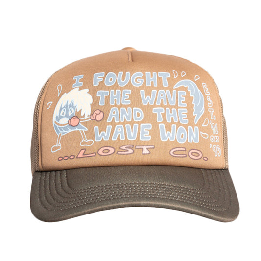 “LOST” CAP [Wave Fighter Trucker] Marsh Green