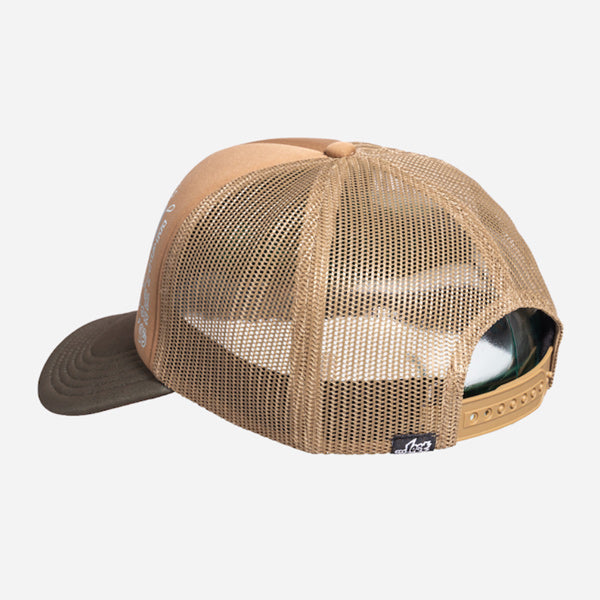 “LOST” CAP [Wave Fighter Trucker] Marsh Green