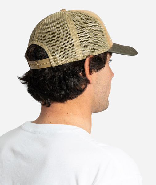 “LOST” CAP [Wave Fighter Trucker] Marsh Green
