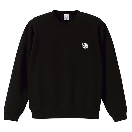 LOST Surfboards Crew Neck Sweatshirt (Fleece Lining) BLACK