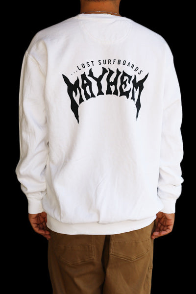Sweatshirt [MAYHEM DESIGN] (fleece lining) WHITE