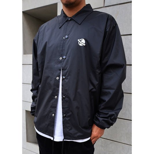 LOST Surfboards Nylon Coach Jacket (Lined) BLACK