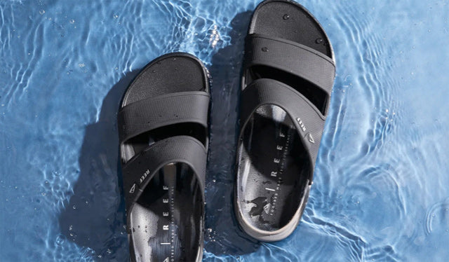 Sandals [OASIS DOUBLE UP] BLACK/GREY / 28cm