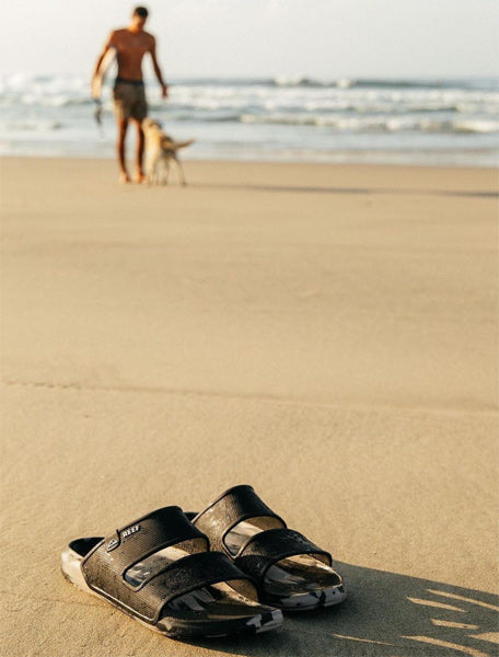 Sandals [OASIS DOUBLE UP] BLACK/GREY / 28cm