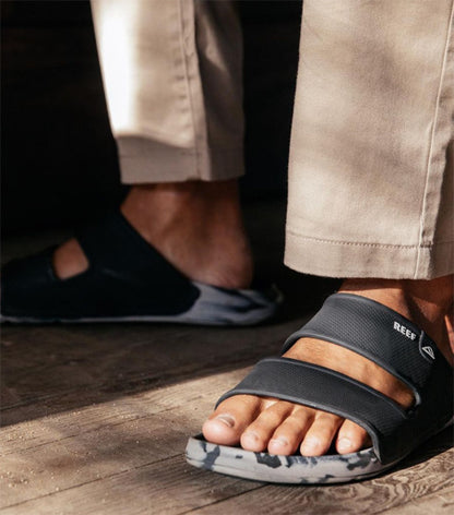 Sandals [OASIS DOUBLE UP] BLACK/GREY / 28cm