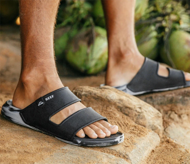 Sandals [OASIS DOUBLE UP] BLACK/GREY / 28cm
