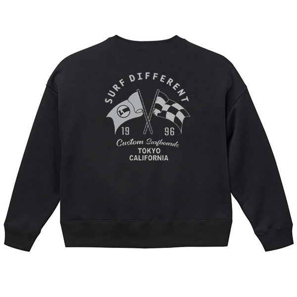 10oz Oversized Crew Neck Sweatshirt [FLAG] (Fleece Lined)