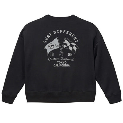 10oz Oversized Crew Neck Sweatshirt [FLAG] (Fleece Lined)