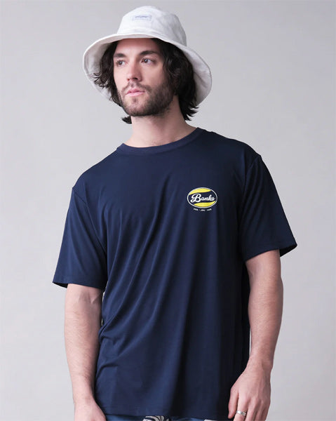 Hybrid Rashguard T-shirt [LOGO] MIDNIGHT Amphibious