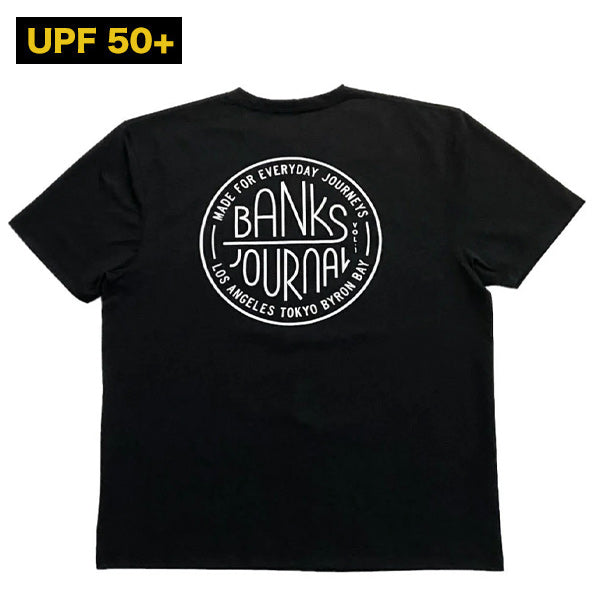 ハイブリッド ラッシュガードTシャツ[CIRCLE SURF] BLACK 水陸両用