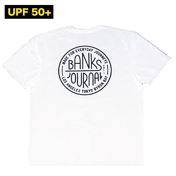 ハイブリッド ラッシュガードTシャツ[CIRCLE SURF] WHITE 水陸両用
